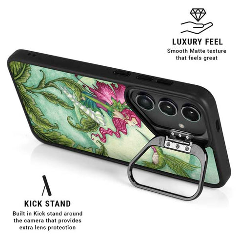 Flirting Fairy and Hummingbird by Amy Brown Galaxy S24 FE Kickstand Case